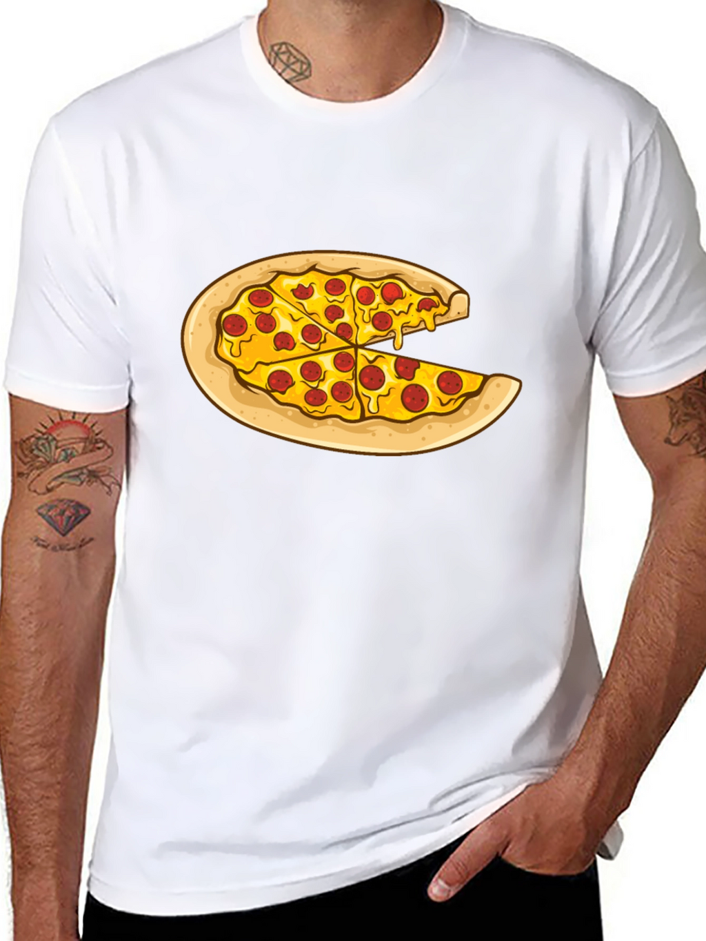 Pizza Slice Graphic Tee - Casual Comfort