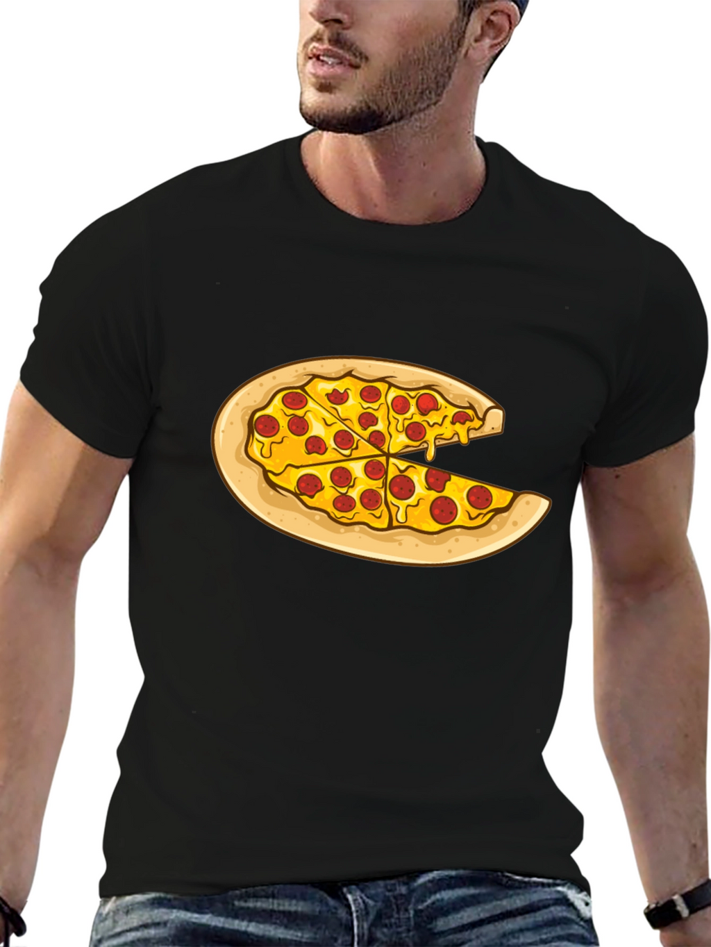 Pizza Slice Graphic Tee - Casual Comfort