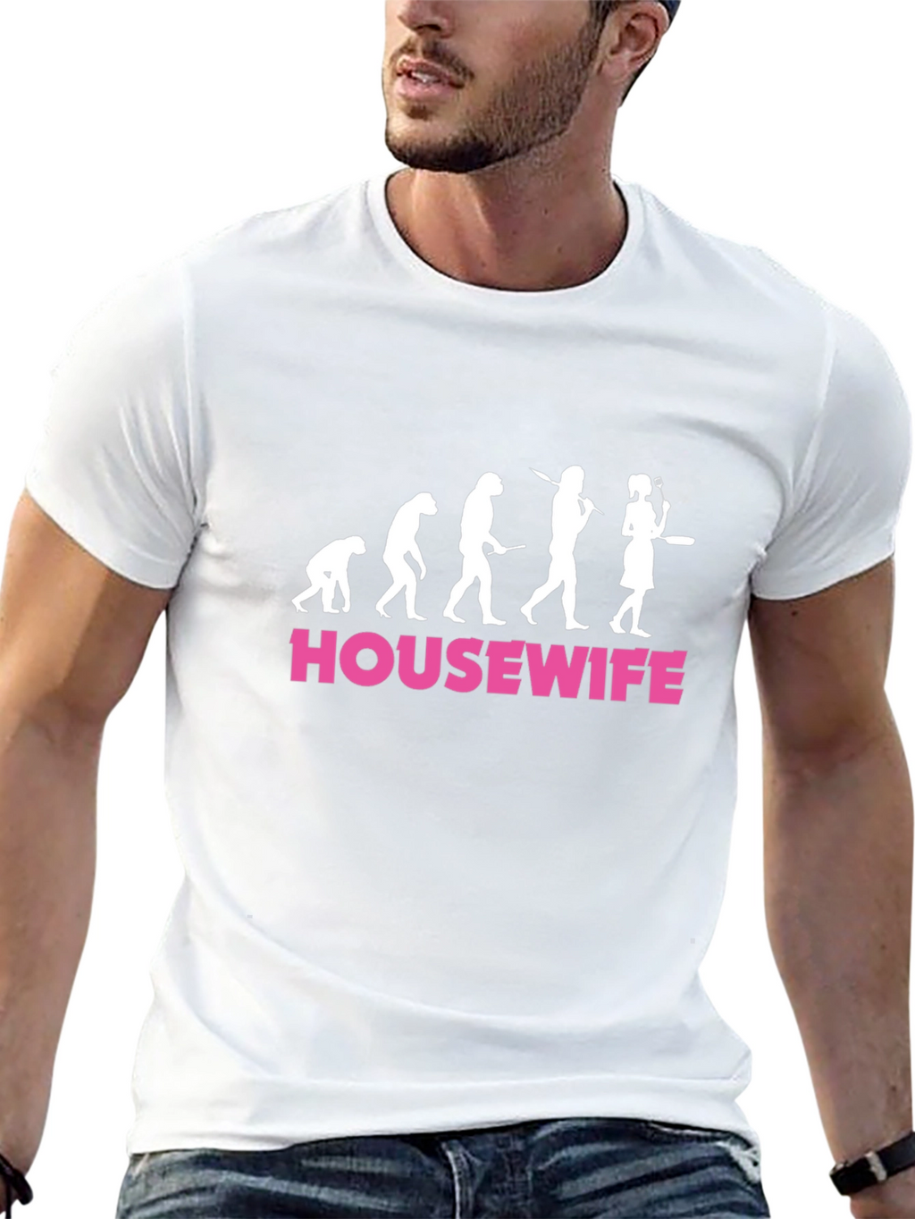 Housewife Evolution Graphic Tee - Funny Womens T-Shirt