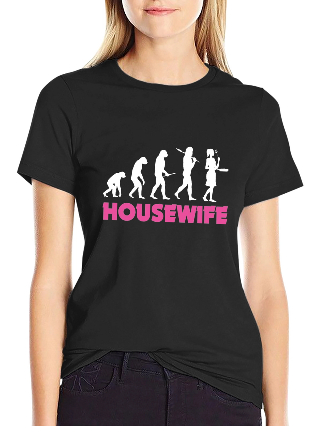 Housewife Evolution Graphic Tee - Funny Womens T-Shirt