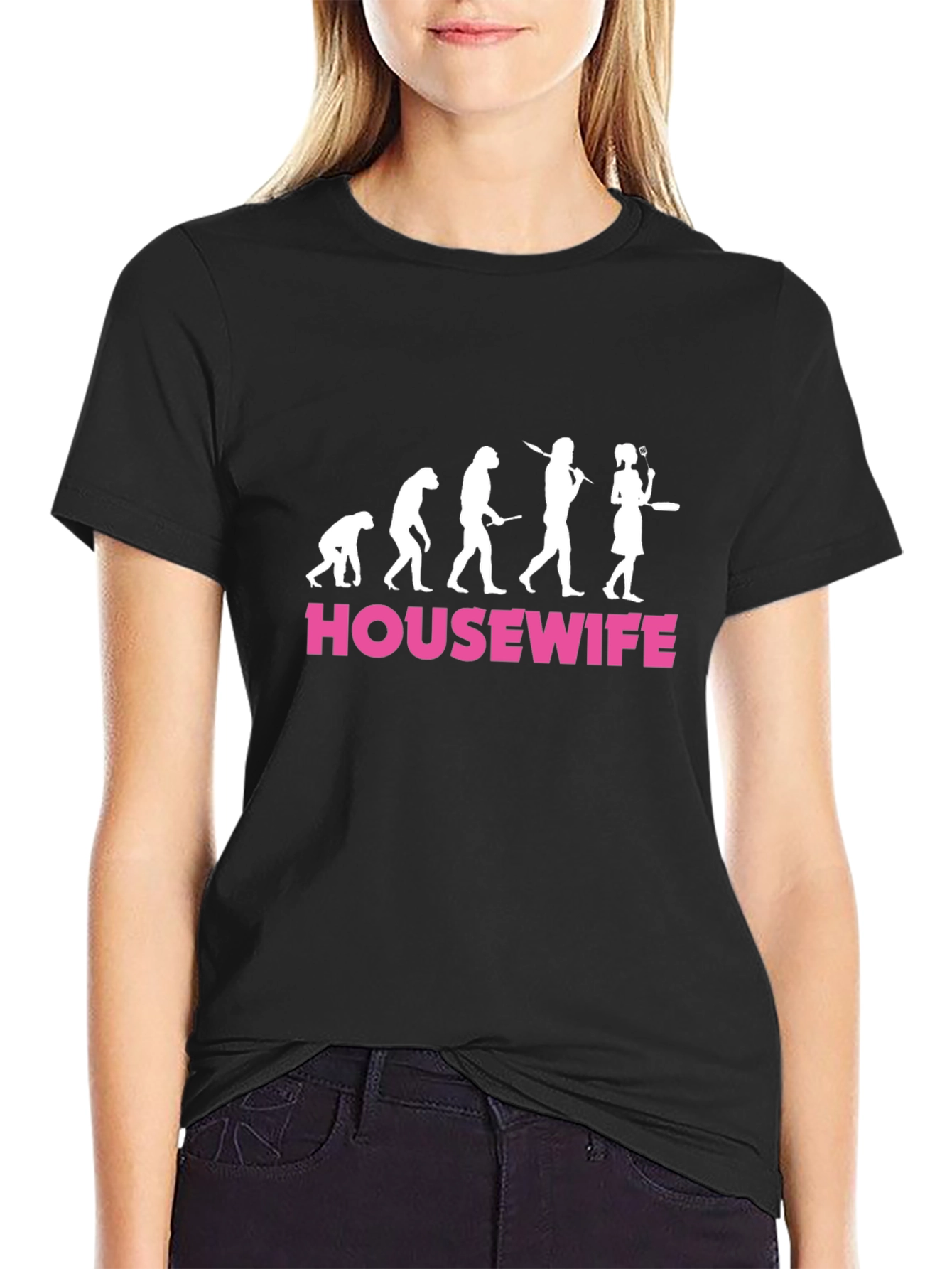 Housewife Evolution Graphic Tee - Funny Womens T-Shirt