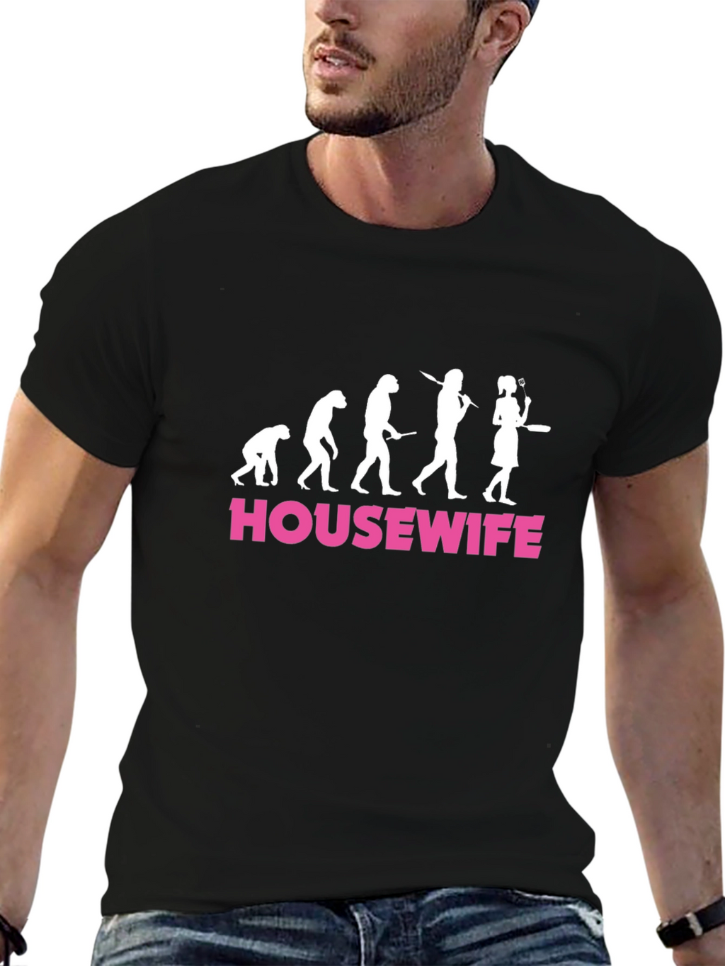 Housewife Evolution Graphic Tee - Funny Womens T-Shirt