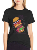Burger Anatomy Graphic T-Shirt - Unisex