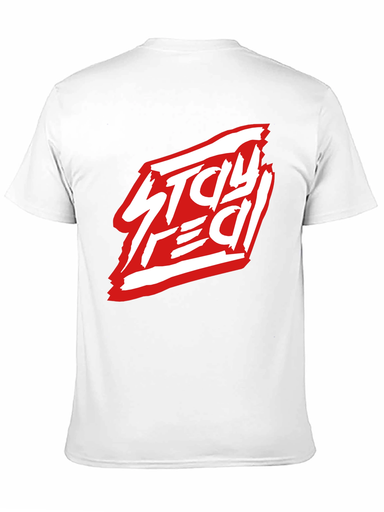 Stay Real Black Graphic Tee - Modern Streetwear Style
