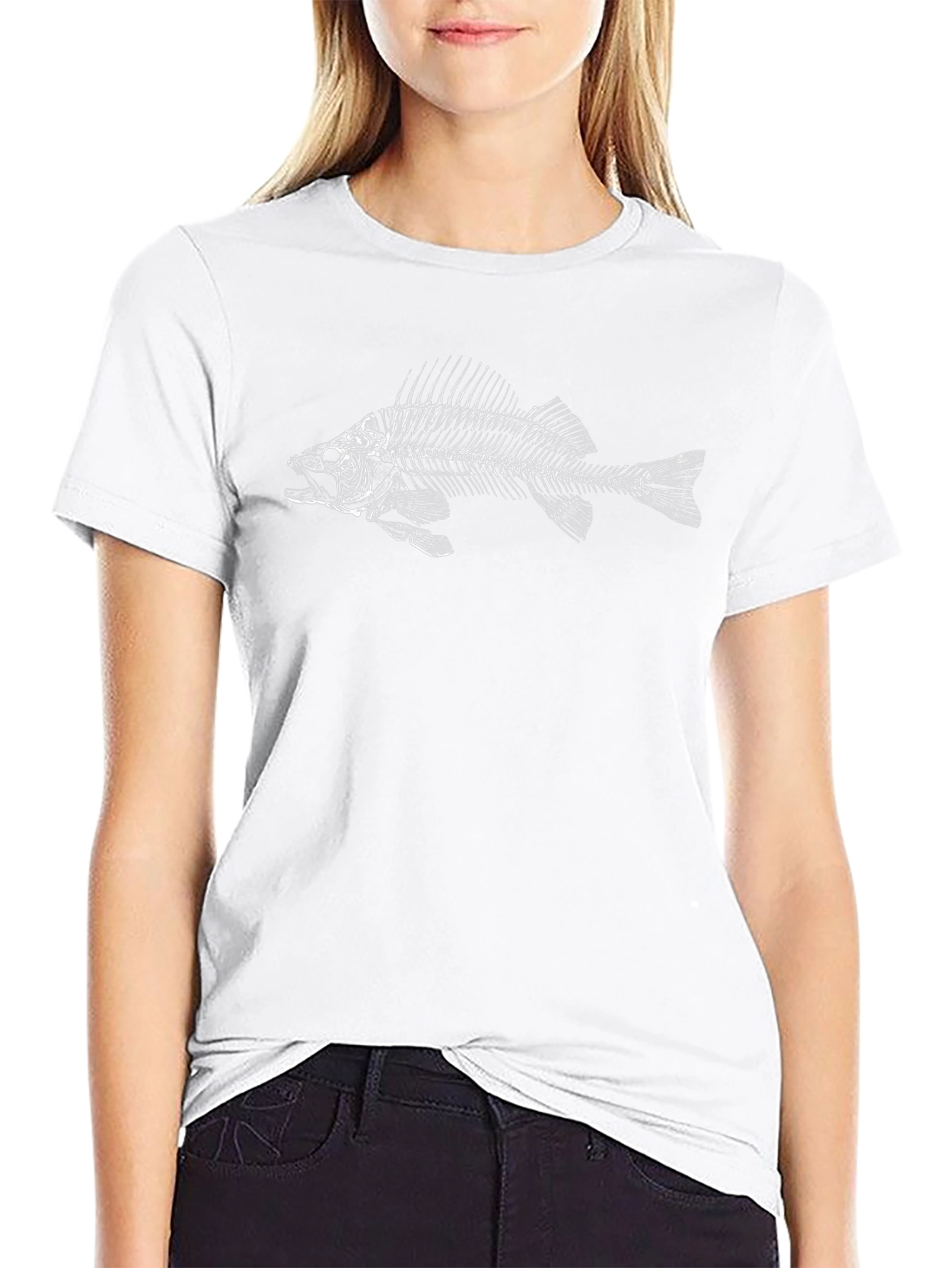 Fish Skeleton Graphic T-Shirt