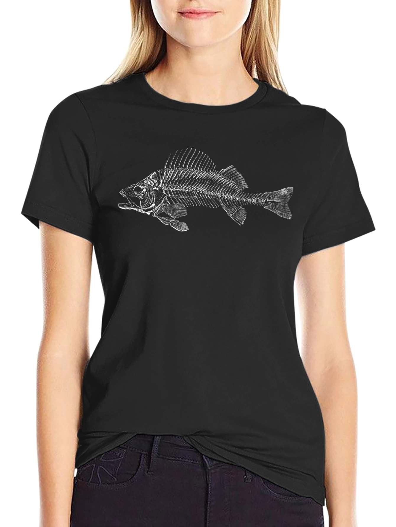 Fish Skeleton Graphic T-Shirt