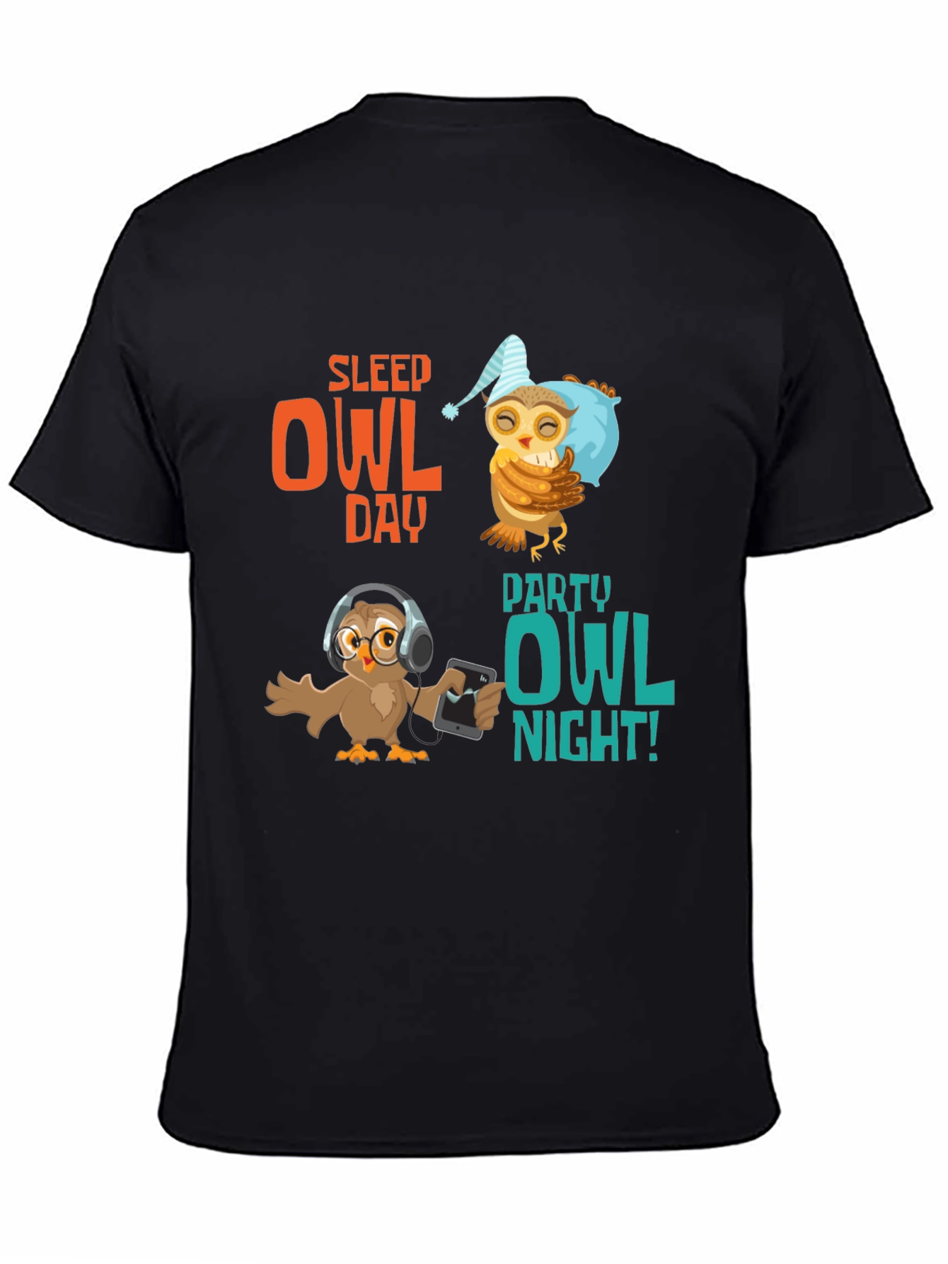 Sleep Owl Day Party Owl Night T-Shirt