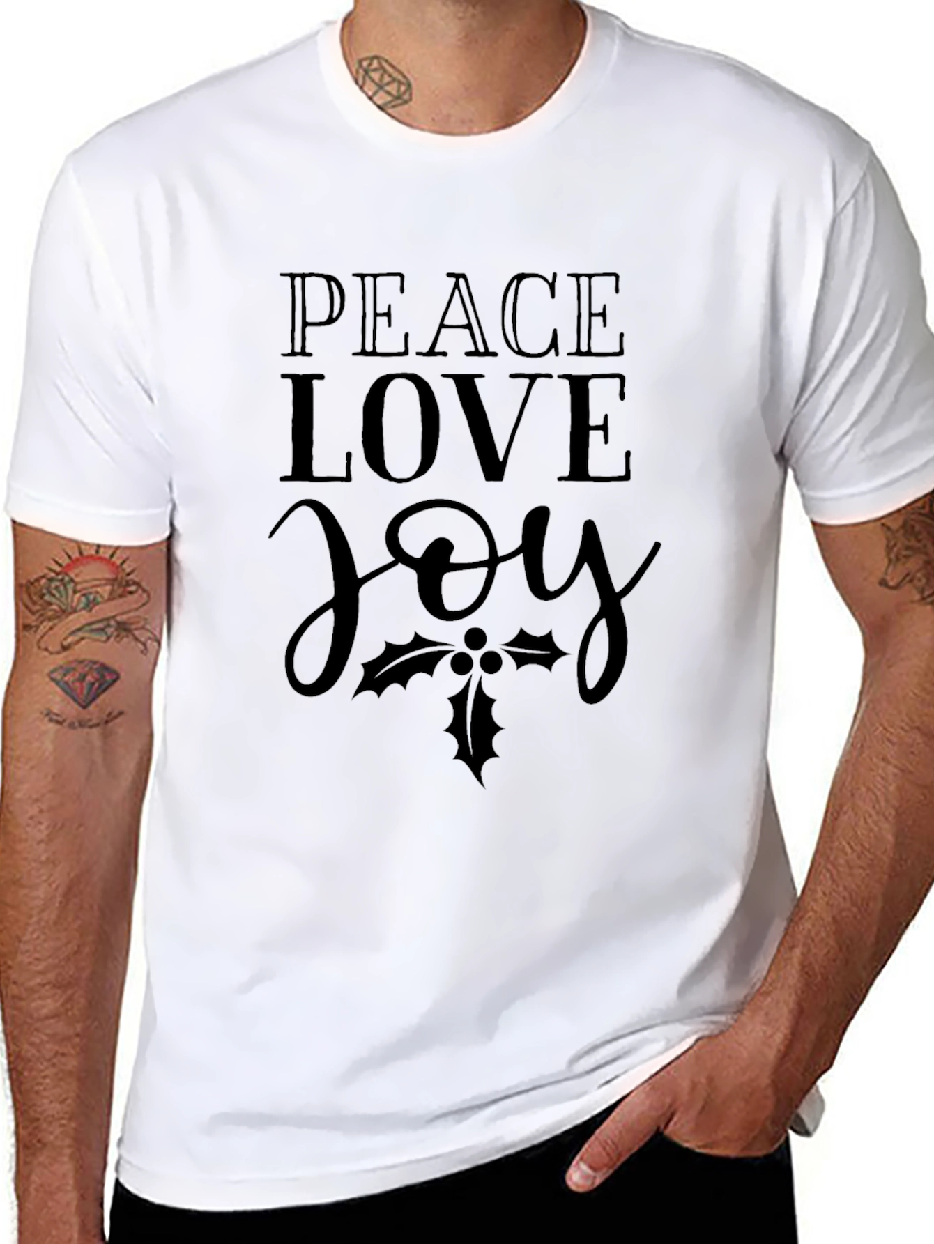 Peace Love Joy Holiday T-Shirt