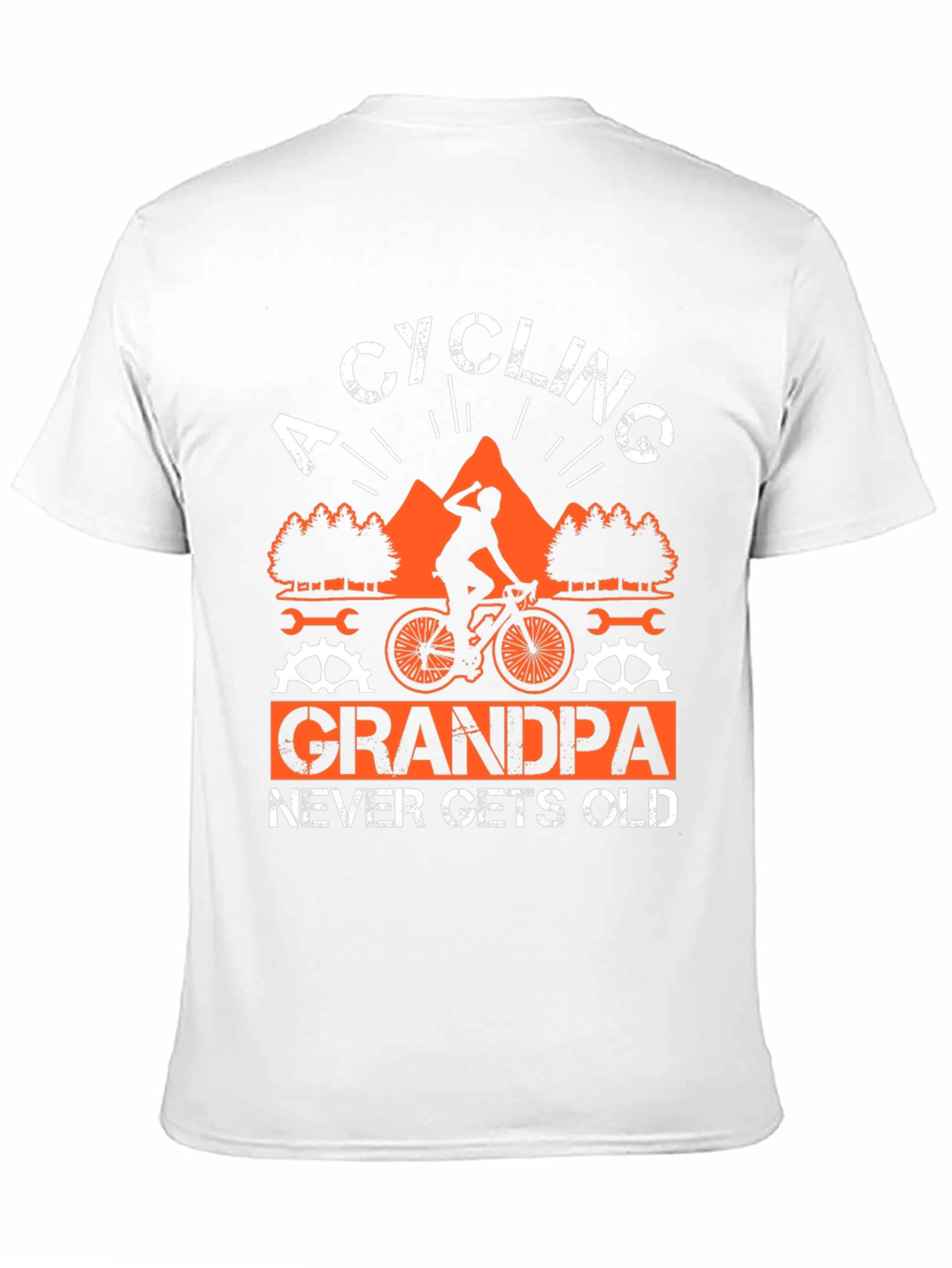 Cycling Grandpa T-Shirt - Never Gets Old