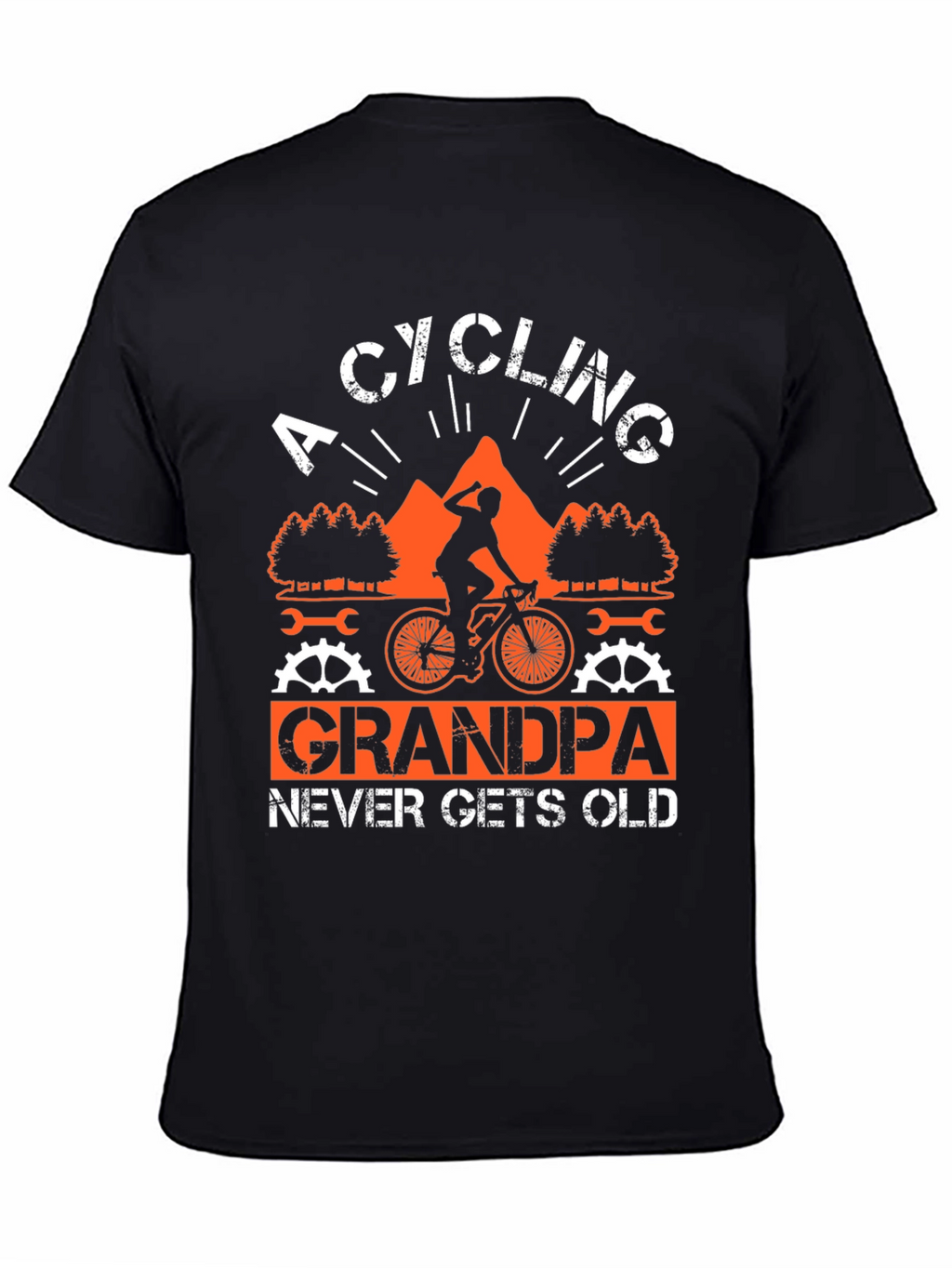 Cycling Grandpa T-Shirt - Never Gets Old