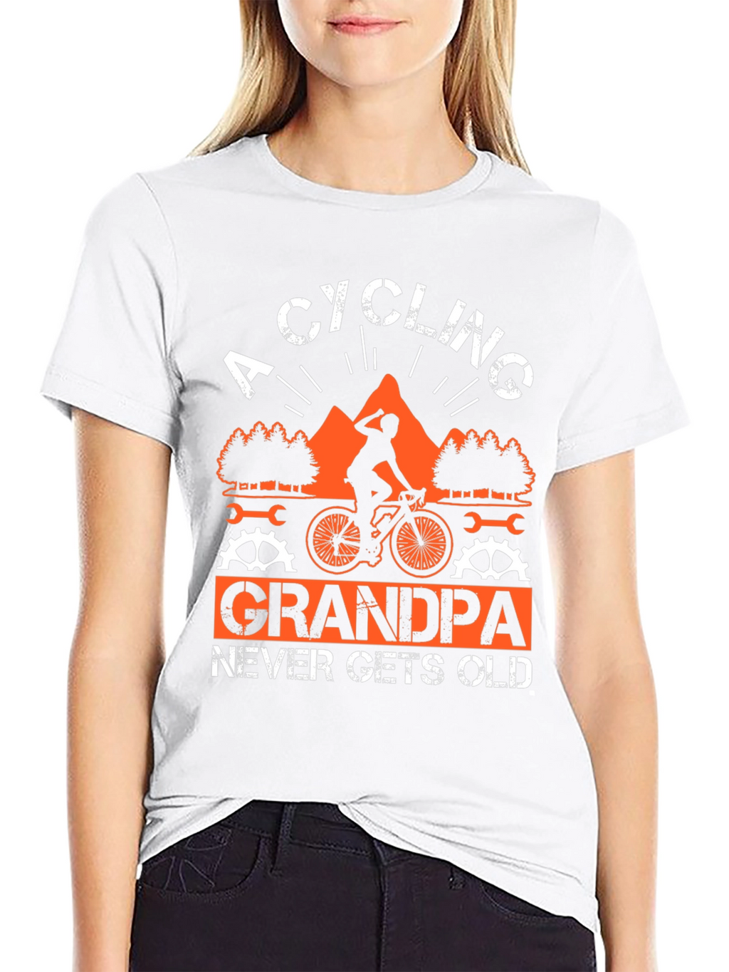 Cycling Grandpa T-Shirt - Never Gets Old