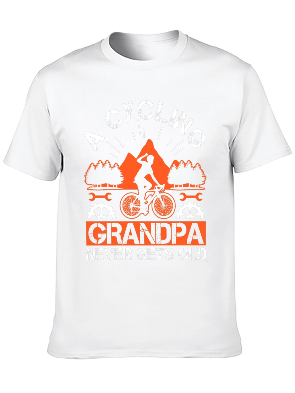Cycling Grandpa T-Shirt - Never Gets Old