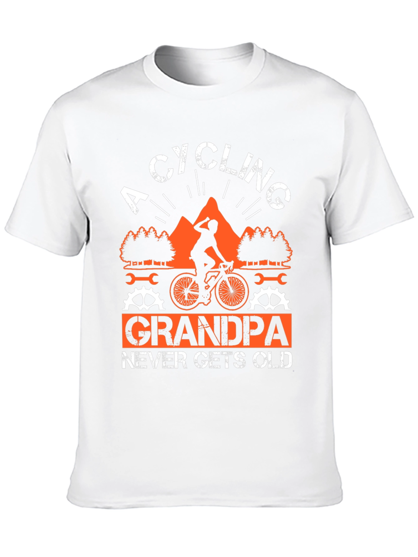 Cycling Grandpa T-Shirt - Never Gets Old