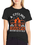 Cycling Grandpa T-Shirt - Never Gets Old