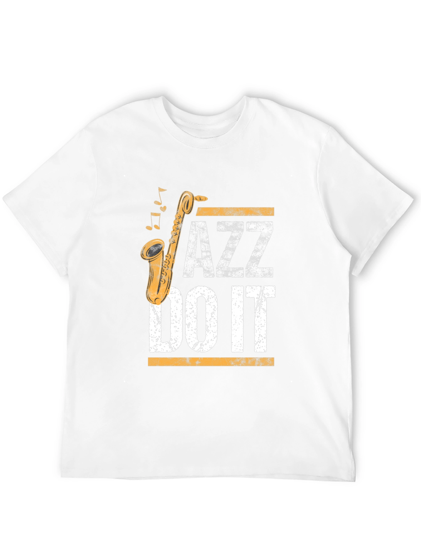 Jazz Do It Mens Black T-Shirt Saxophone Music Tee