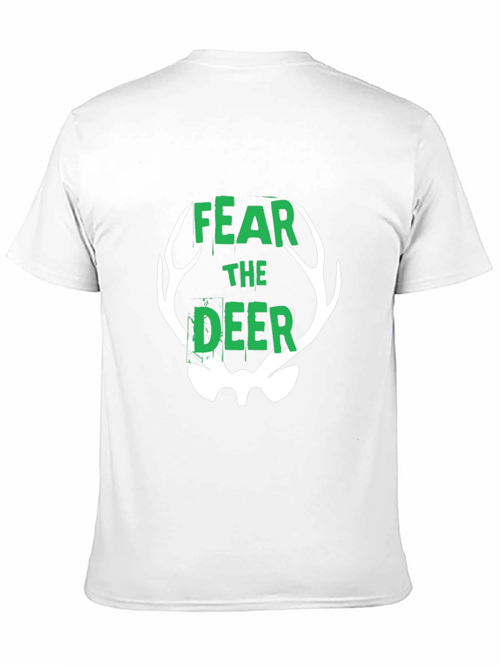 Fear the Deer Graphic Tee - Black Cotton T-Shirt