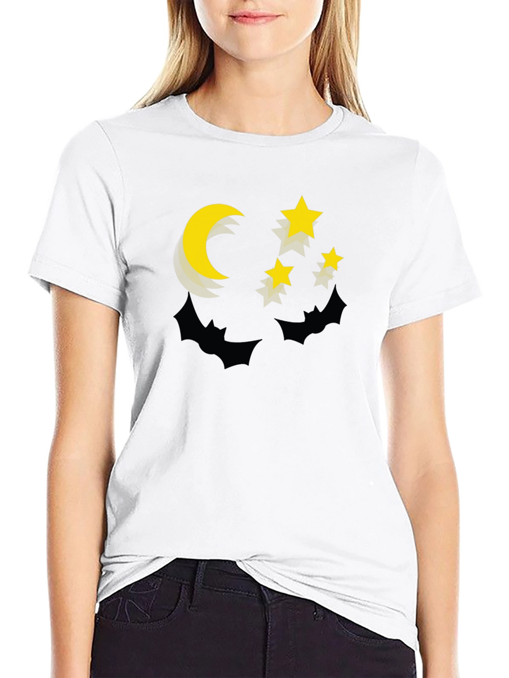 Moon and Stars Graphic Tee - Spooky Season