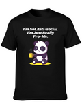 Pro-Me Panda Graphic Tee -  Anti-Social T-Shirt