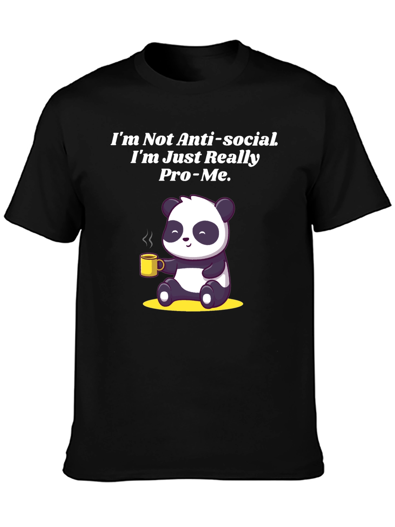 Pro-Me Panda Graphic Tee -  Anti-Social T-Shirt
