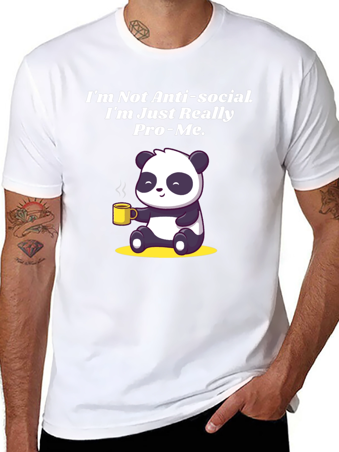 Pro-Me Panda Graphic Tee -  Anti-Social T-Shirt