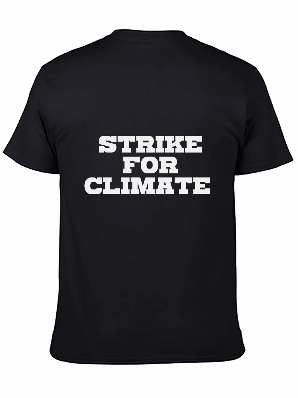 Strike For Climate Black T-Shirt - Eco-Friendly Awareness