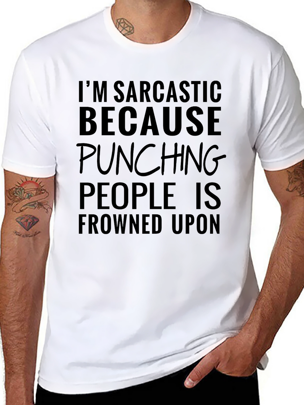 Sarcastic Punching T-Shirt - Funny Humor Tee