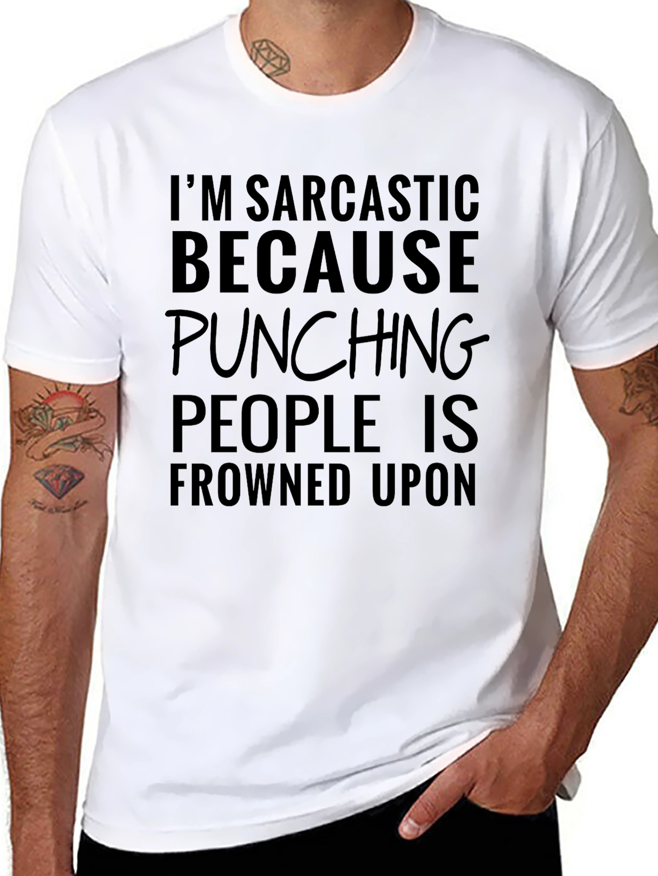 Sarcastic Punching T-Shirt - Funny Humor Tee