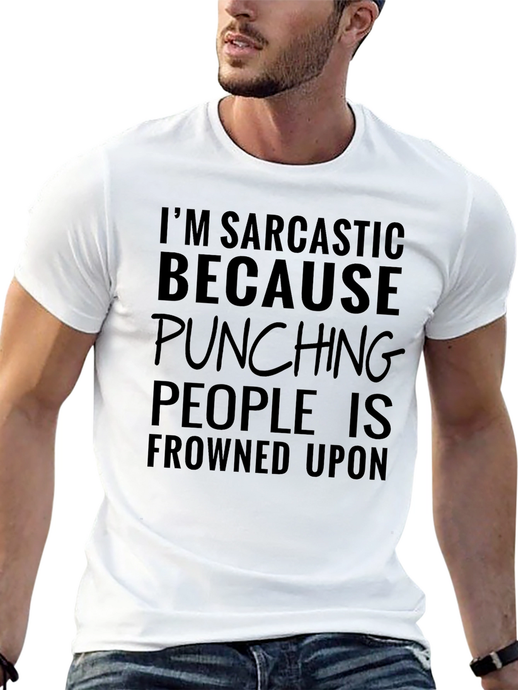 Sarcastic Punching T-Shirt - Funny Humor Tee