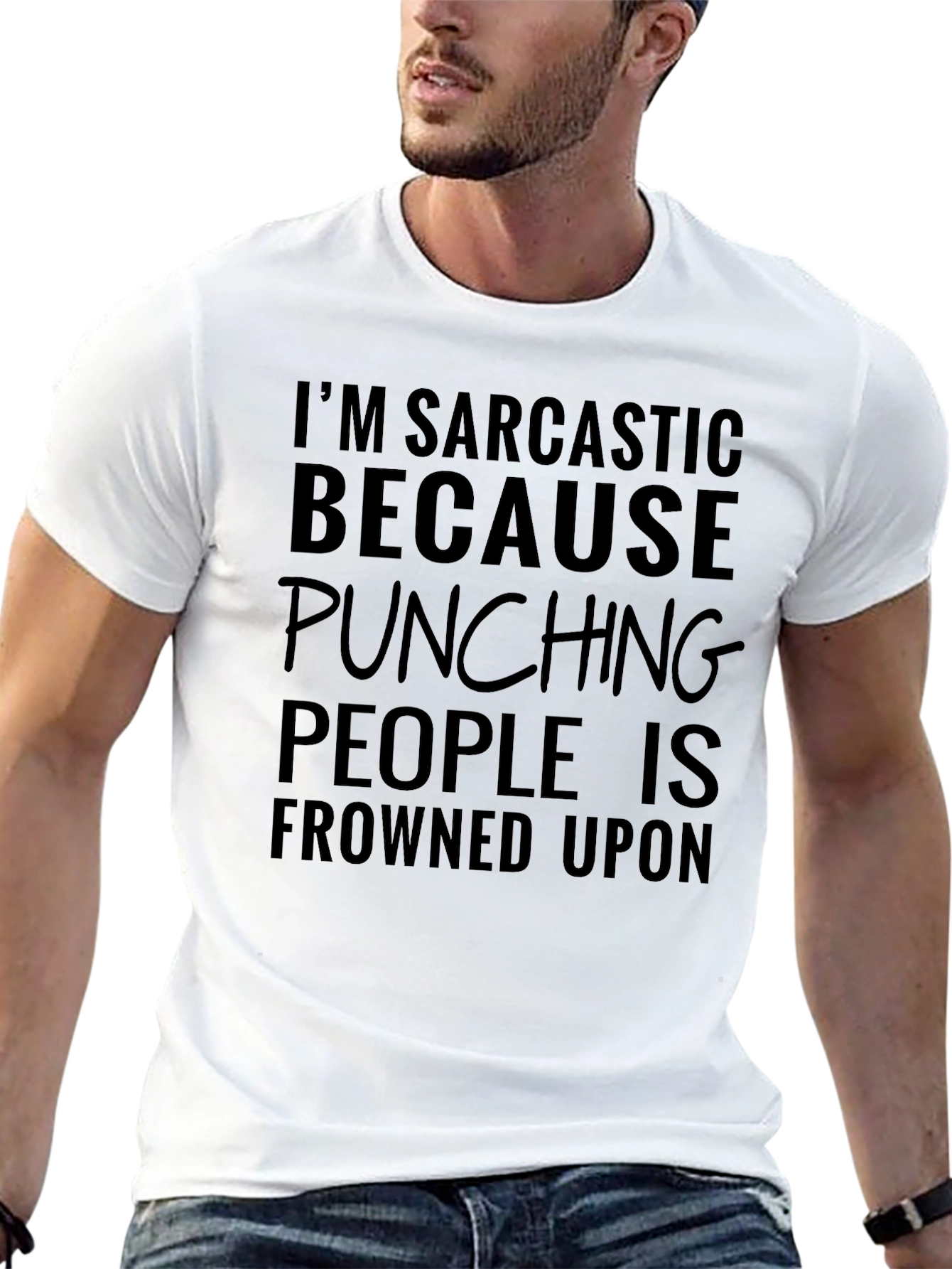 Sarcastic Punching T-Shirt - Funny Humor Tee