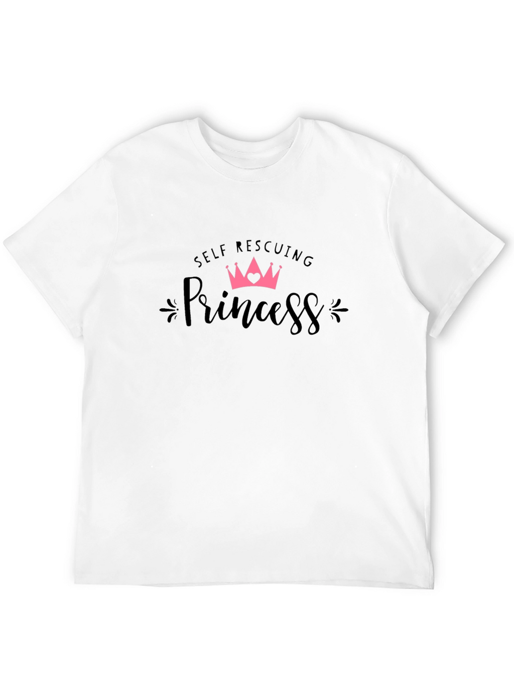Self Rescuing Princess Black T-Shirt
