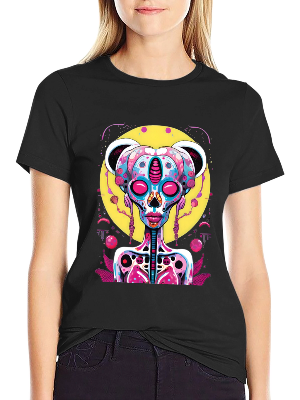 Psychedelic Alien Bear T-Shirt