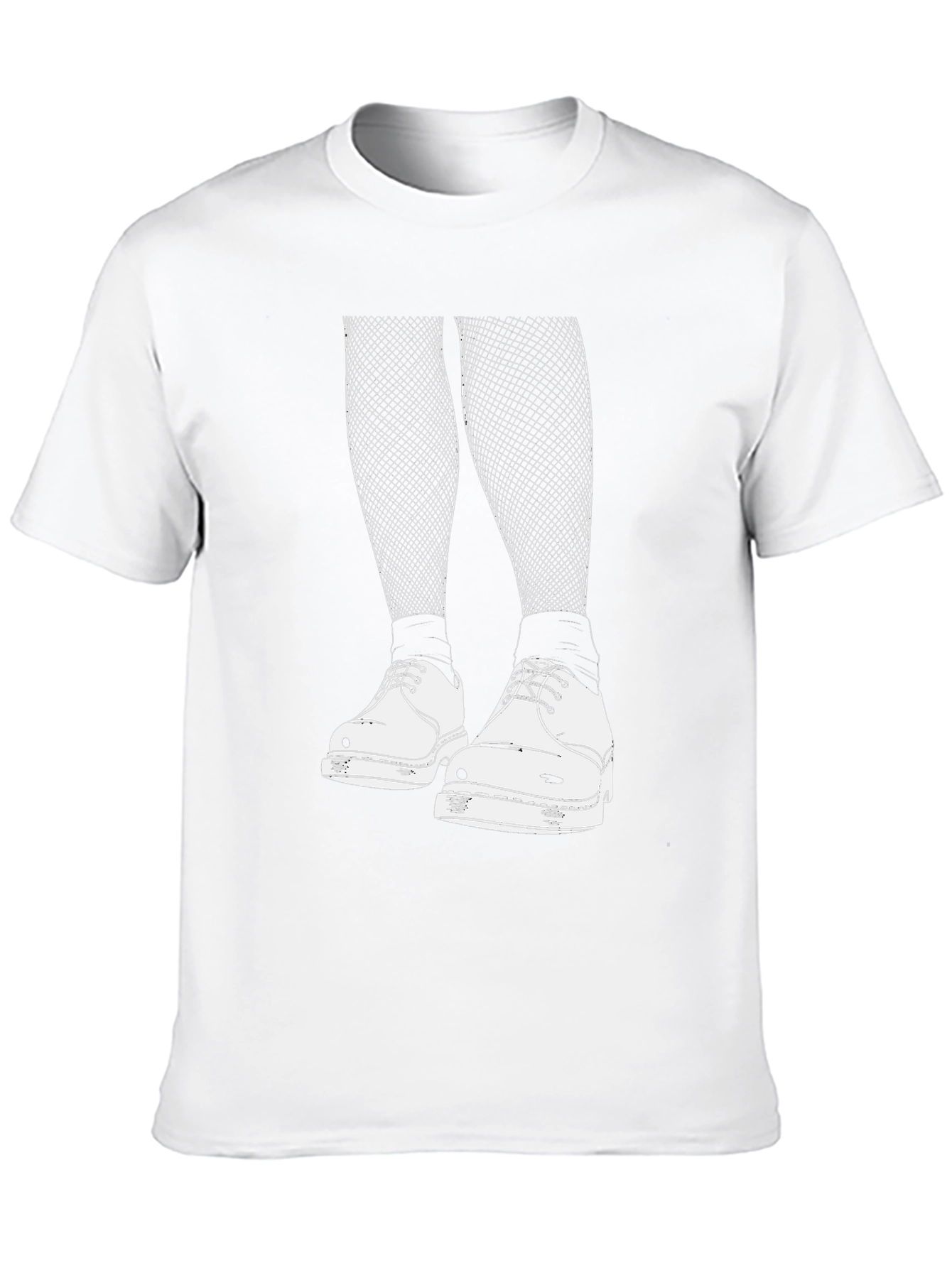Edgy Graphic Tee: Fishnets and Doc Martens Style