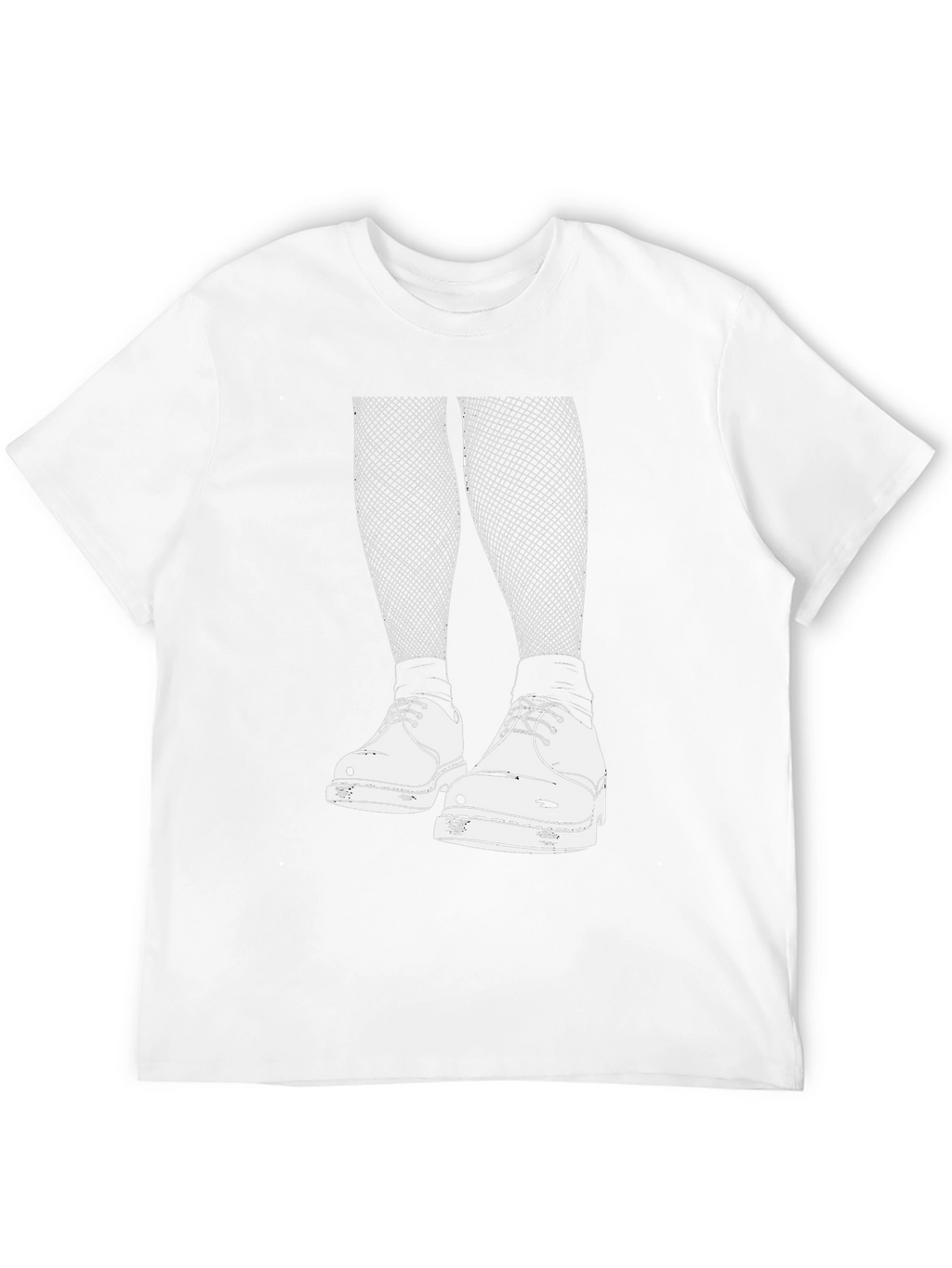 Edgy Graphic Tee: Fishnets and Doc Martens Style
