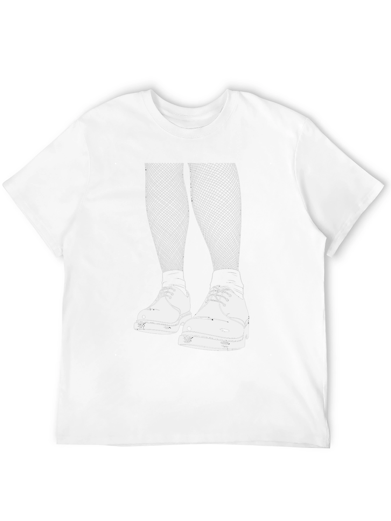 Edgy Graphic Tee: Fishnets and Doc Martens Style