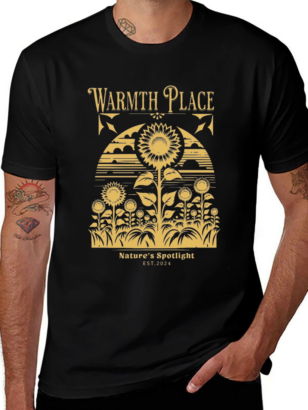 Warmth Place Sunflower Graphic T-Shirt
