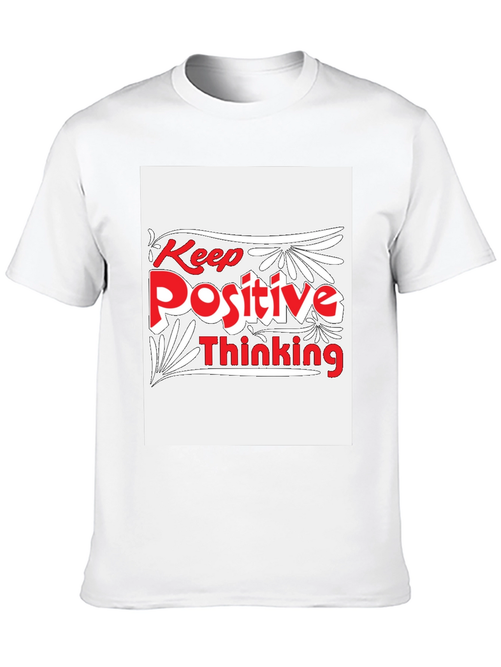 Keep Positive Thinking Graphic Tee - Black