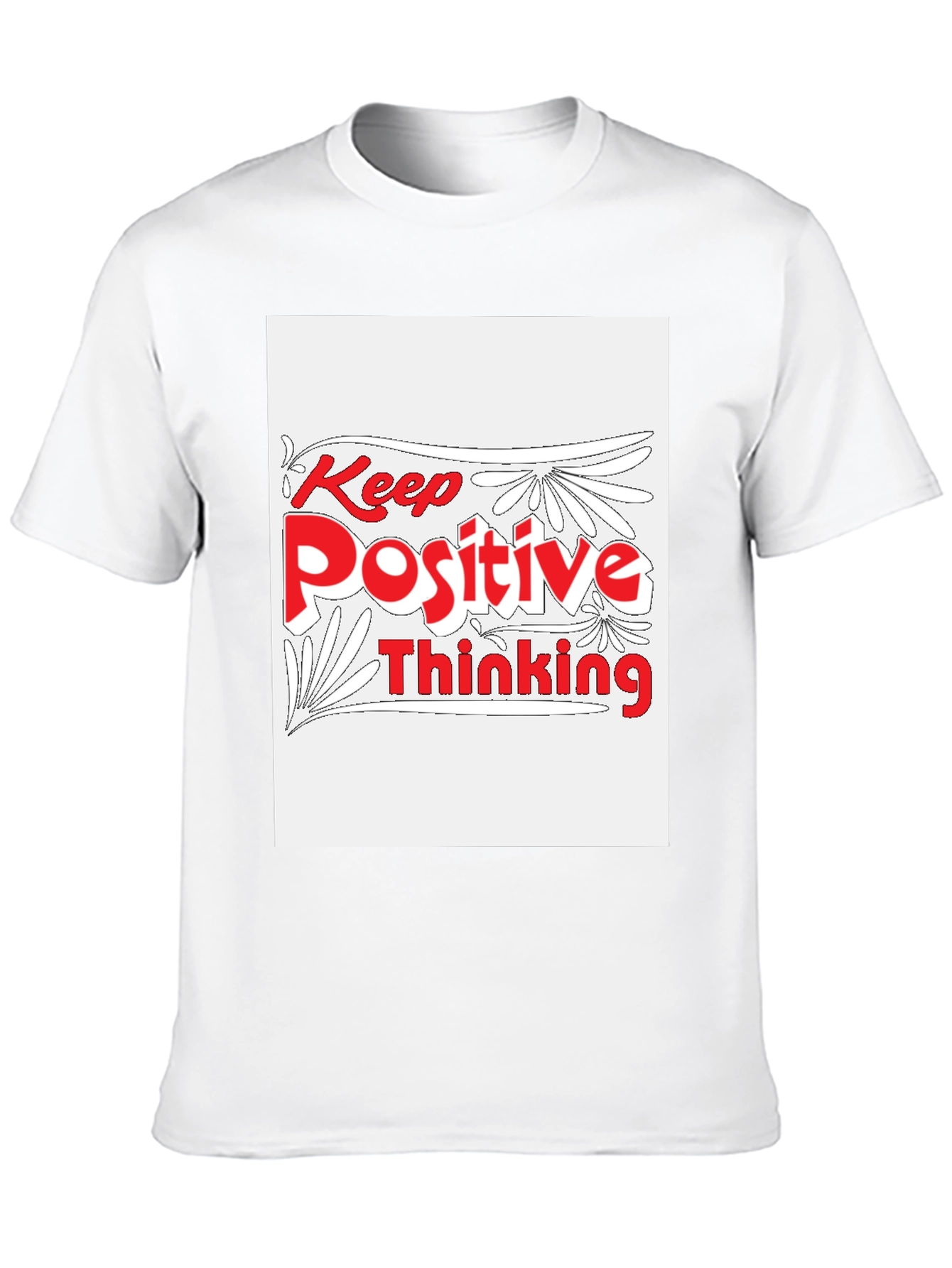 Keep Positive Thinking Graphic Tee - Black