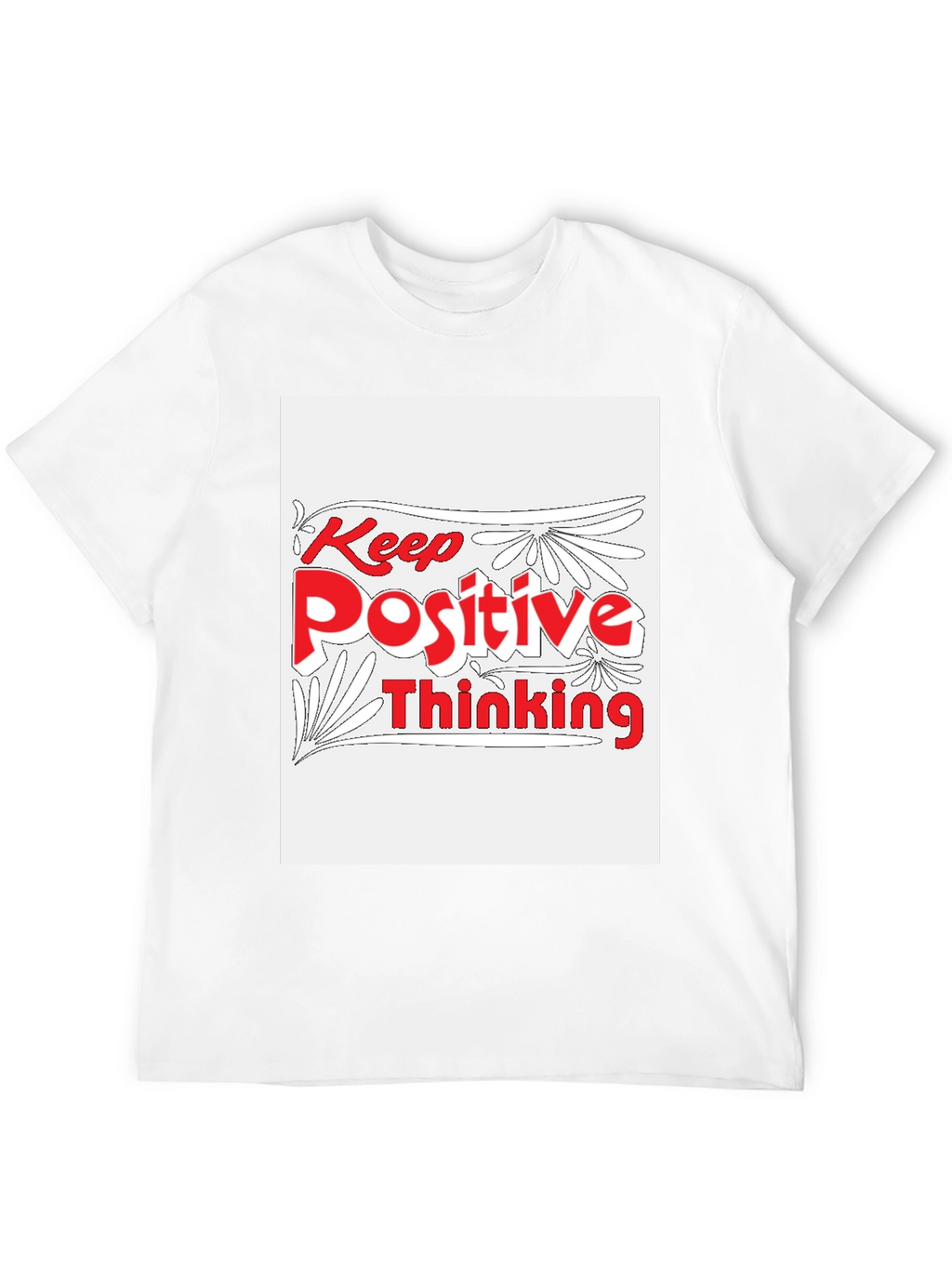 Keep Positive Thinking Graphic Tee - Black