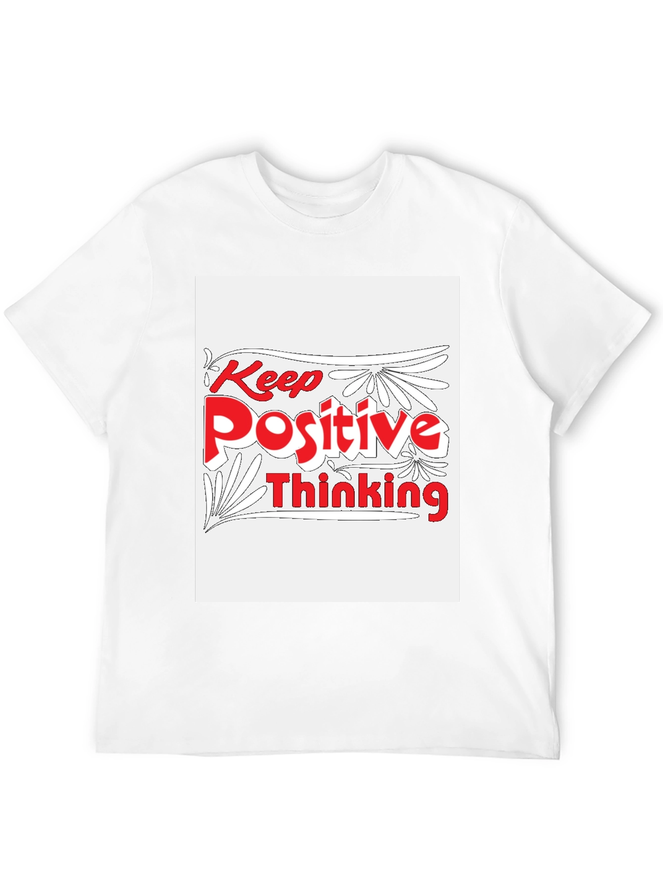 Keep Positive Thinking Graphic Tee - Black