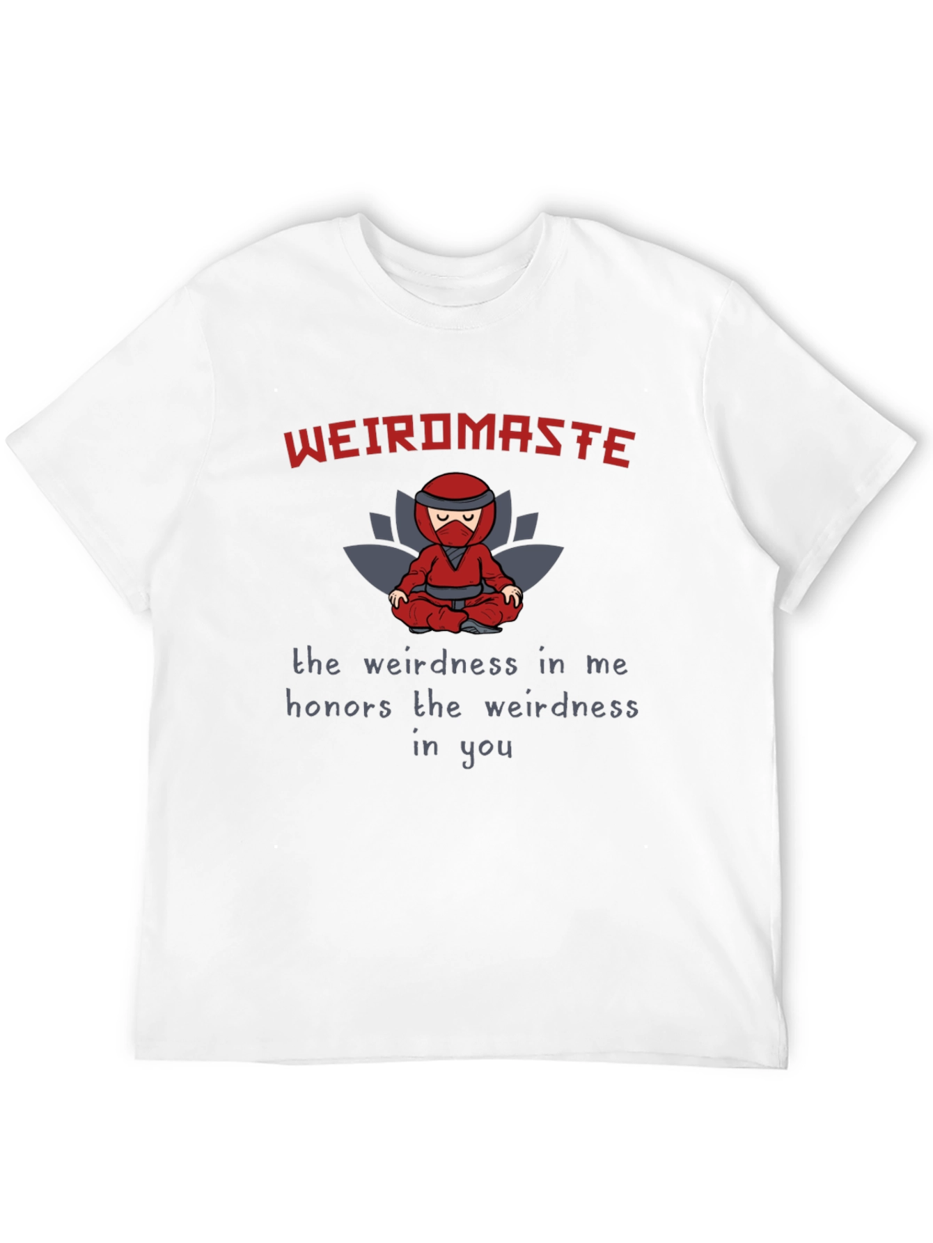 Weird Master Ninja Graphic Tee - Black Cotton T-Shirt