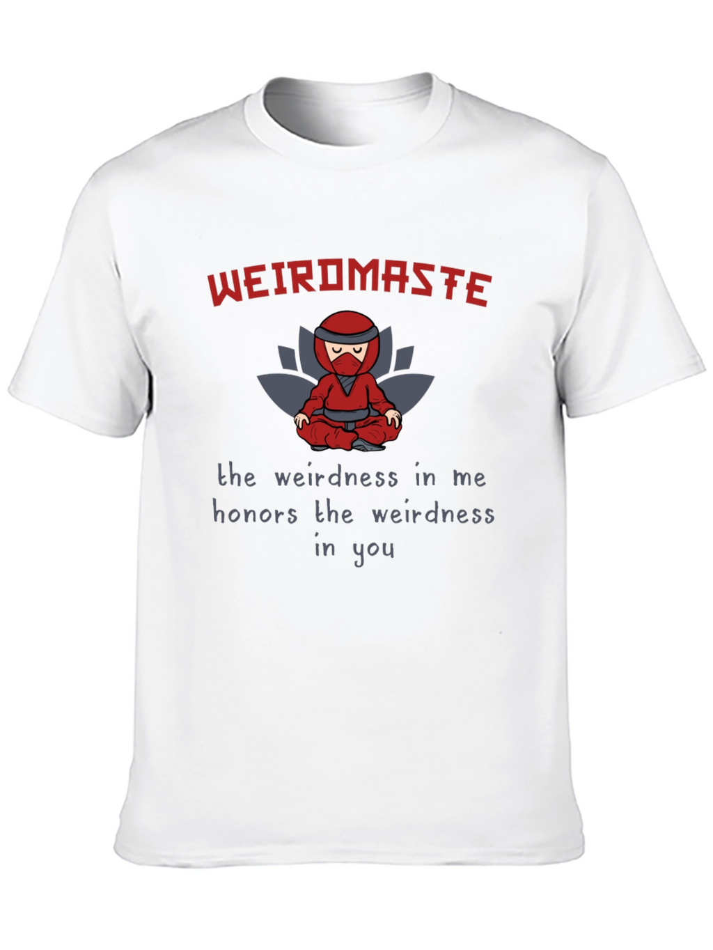 Weird Master Ninja Graphic Tee - Black Cotton T-Shirt