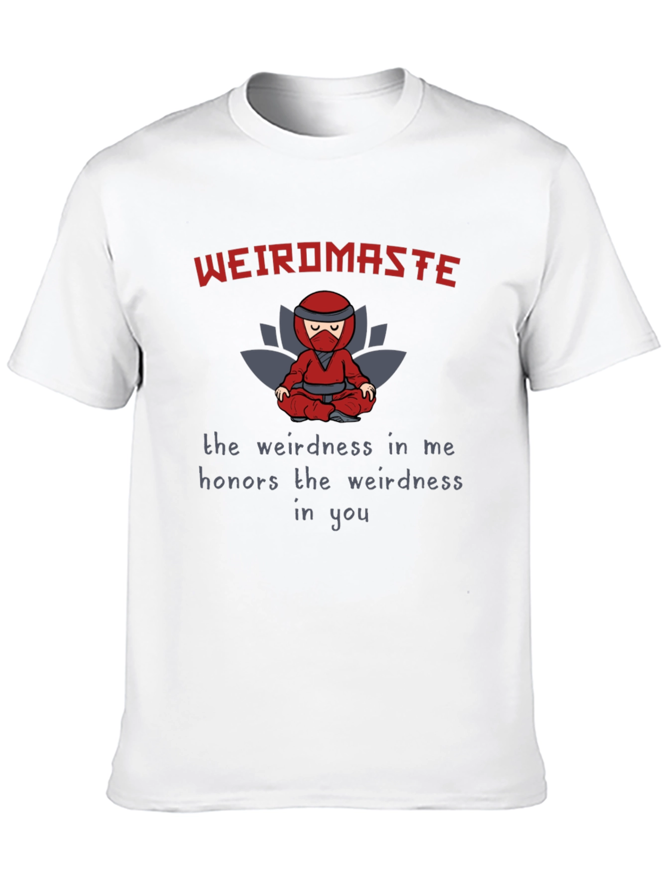 Weird Master Ninja Graphic Tee - Black Cotton T-Shirt