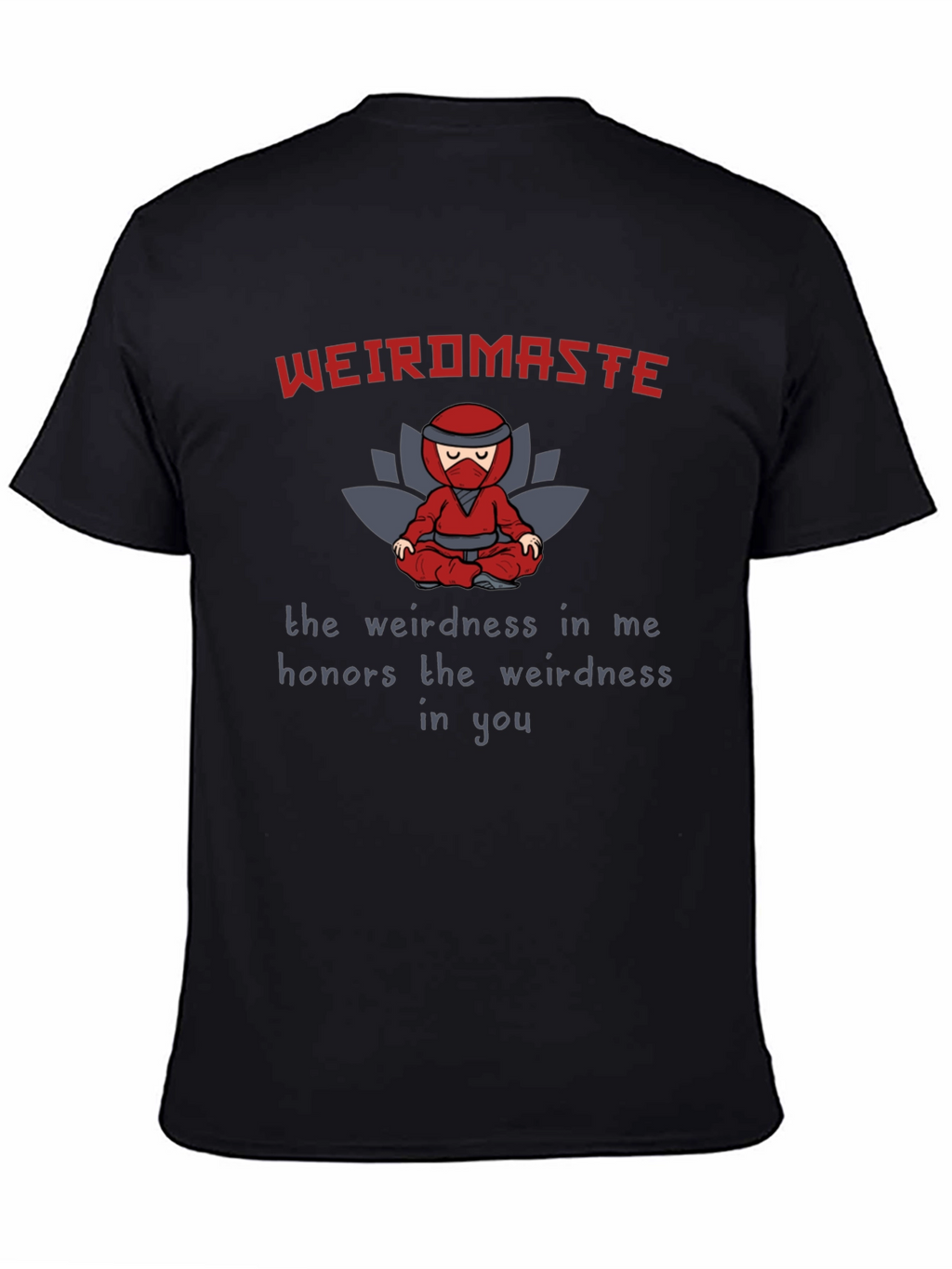 Weird Master Ninja Graphic Tee - Black Cotton T-Shirt