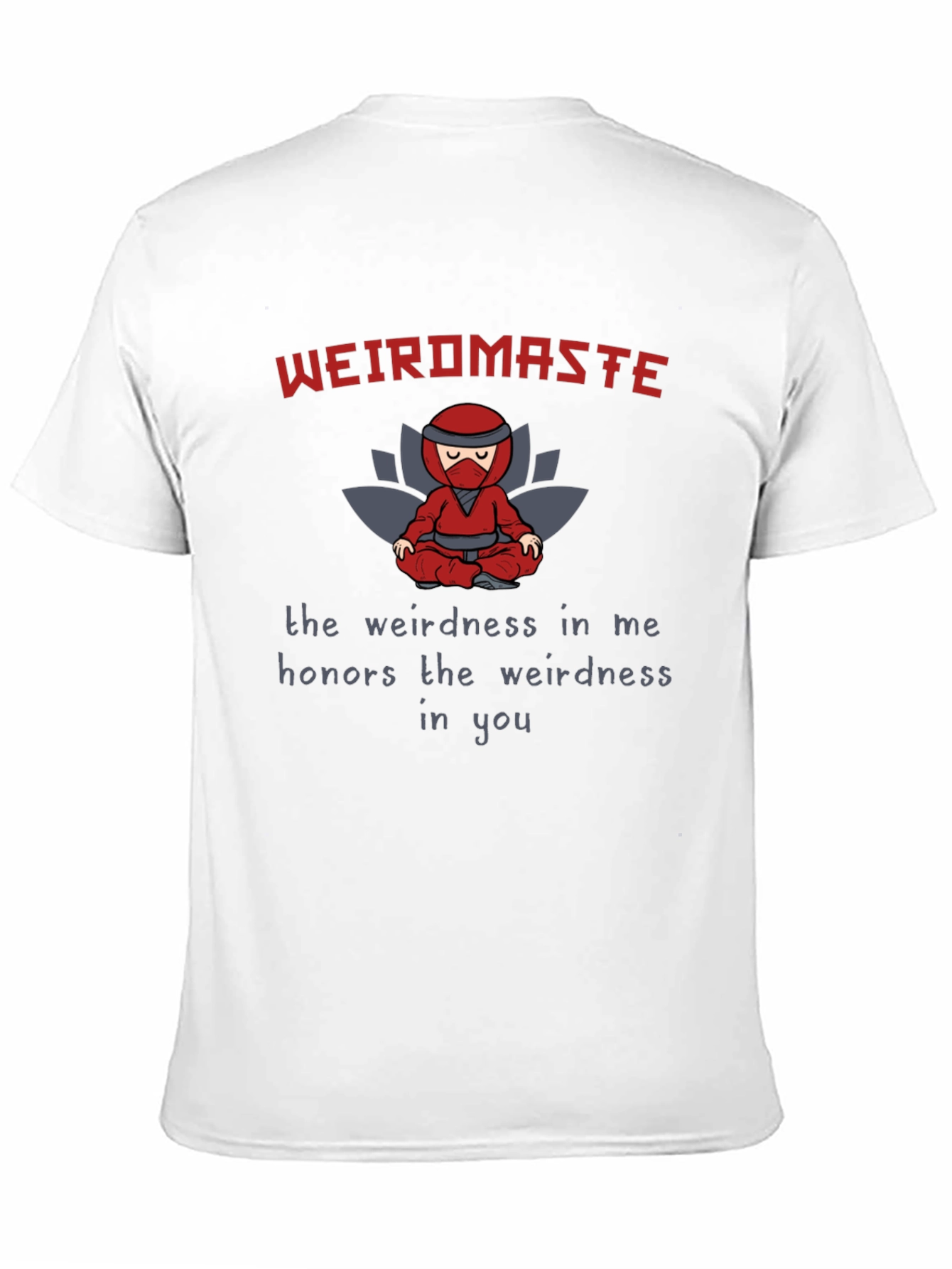 Weird Master Ninja Graphic Tee - Black Cotton T-Shirt