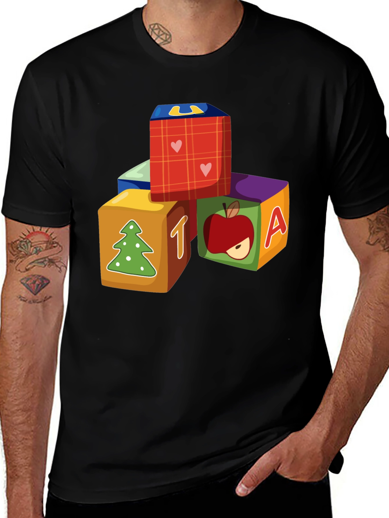 Alphabet Block Graphic T-Shirt