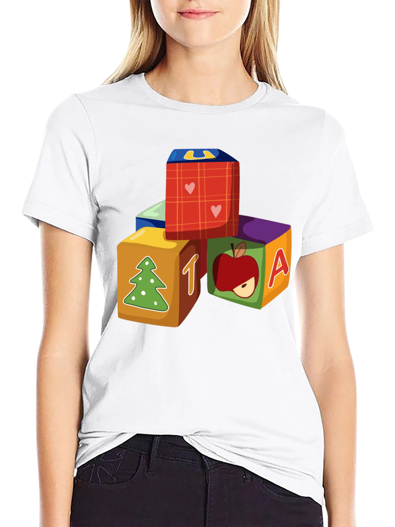 Alphabet Block Graphic T-Shirt