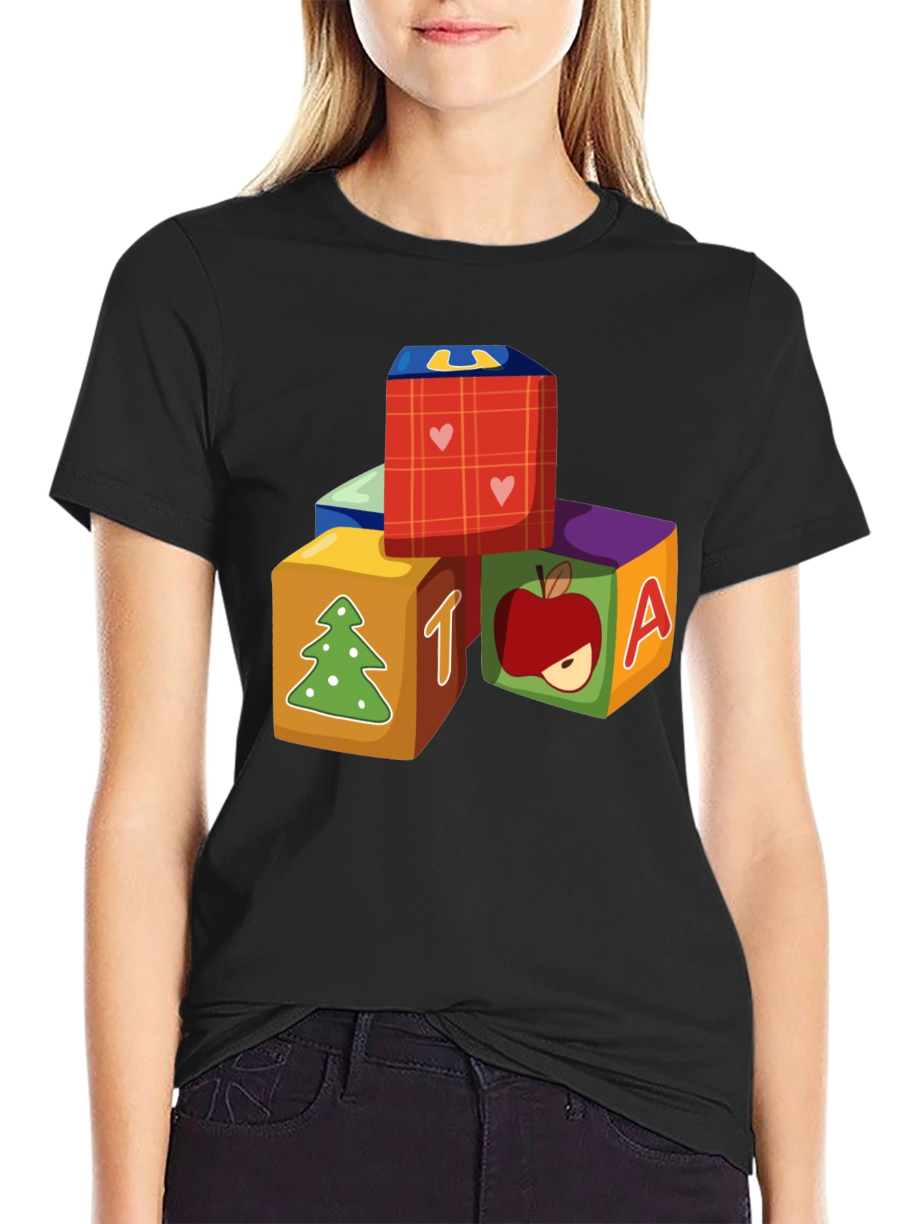 Alphabet Block Graphic T-Shirt