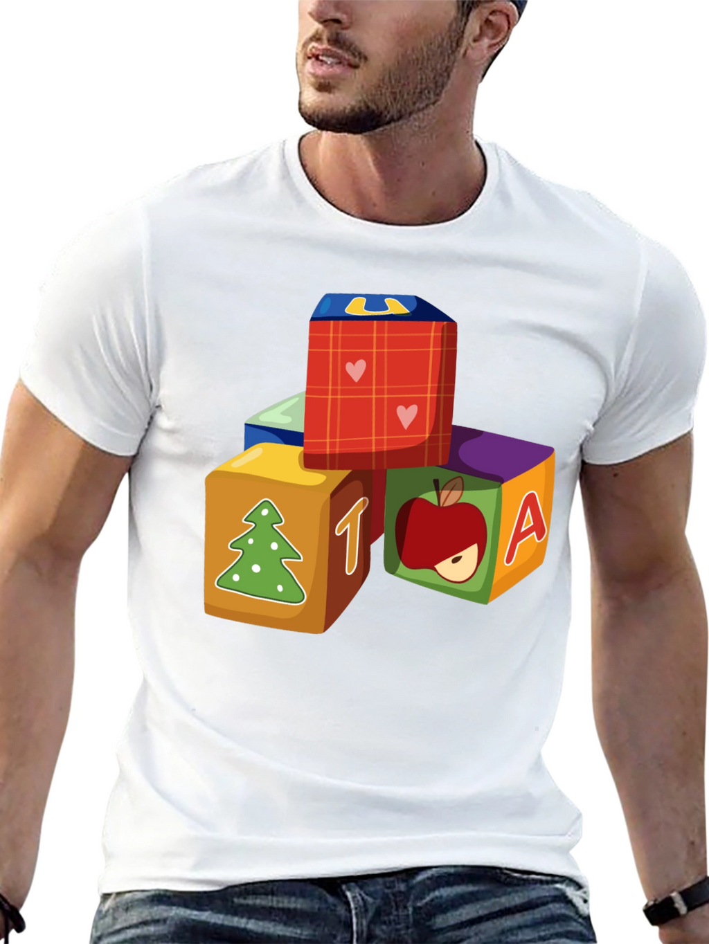 Alphabet Block Graphic T-Shirt