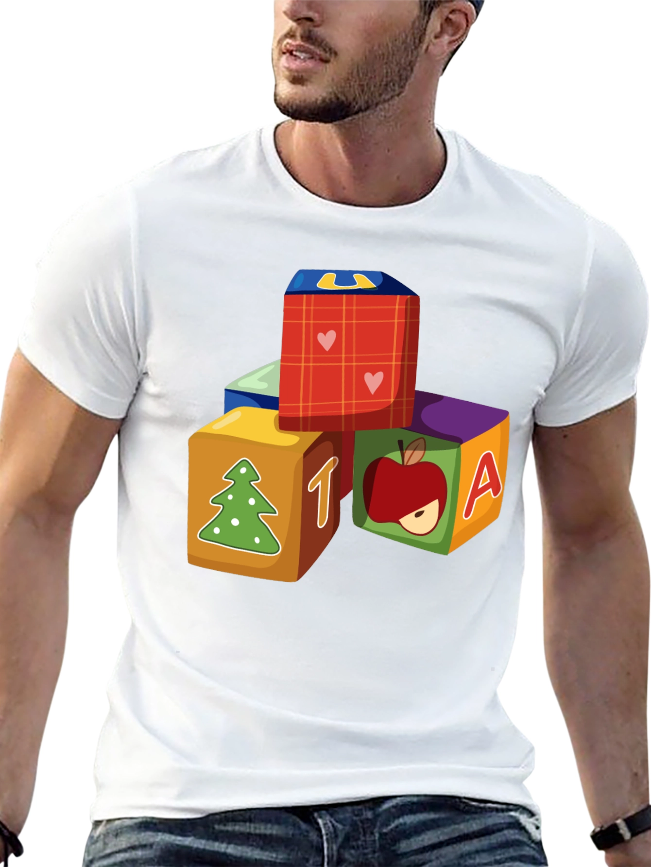 Alphabet Block Graphic T-Shirt