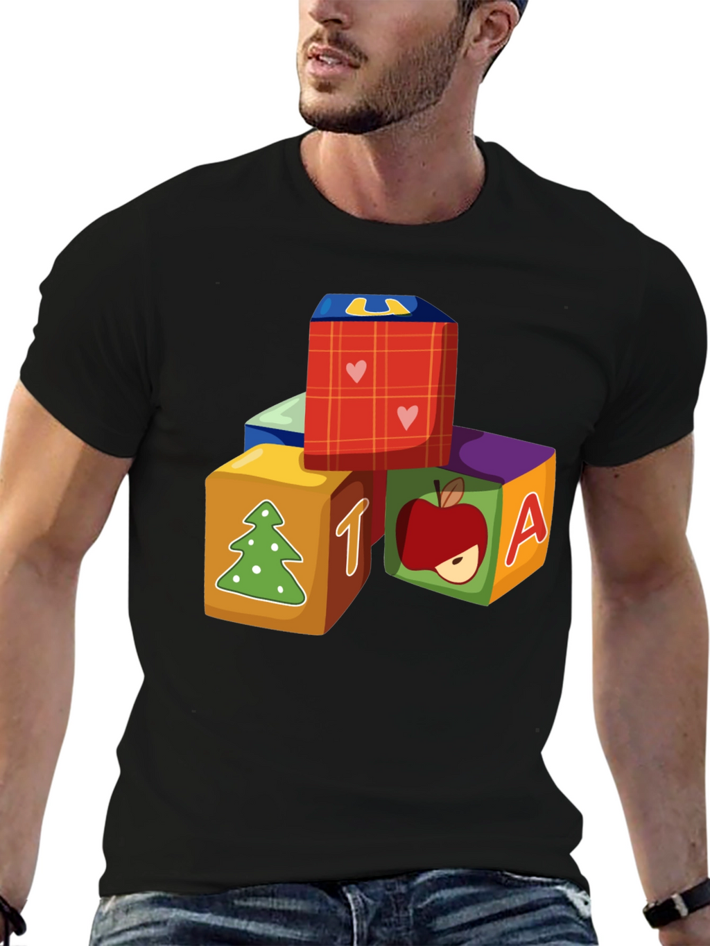 Alphabet Block Graphic T-Shirt
